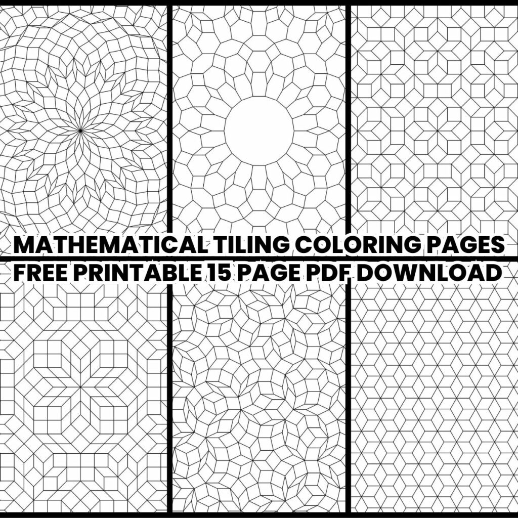 geometric coloring pages free printable pdf.