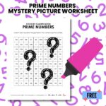 prime numbers worksheet mystery picture activity free printable pdf.