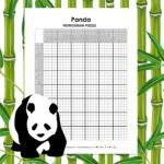 panda nonogram puzzle printable pdf.