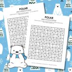 polar area division logic puzzles winter.
