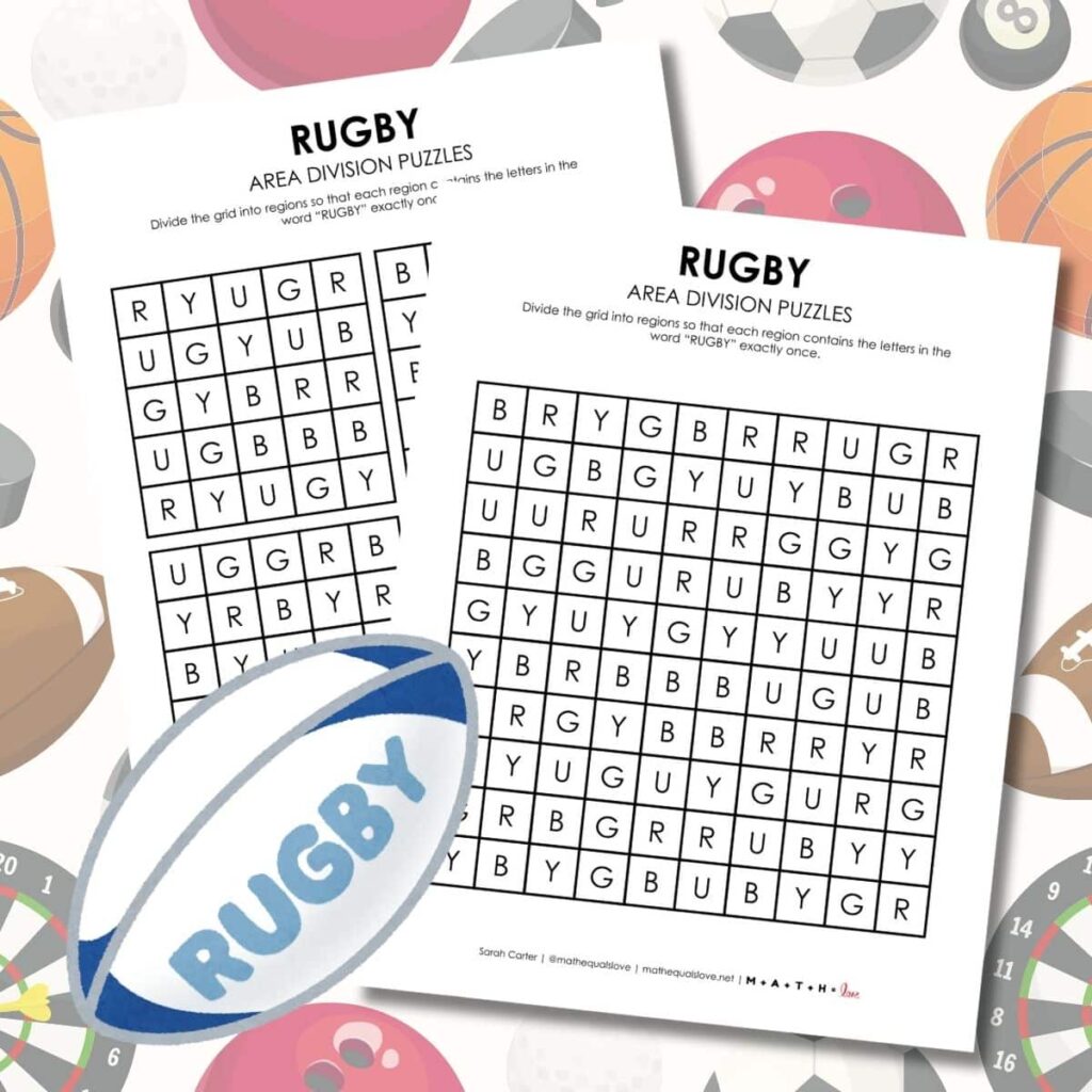 rugby logic puzzle printable.
