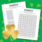 shamrock logic puzzle for st patrick's day free printable pdf.