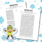 snow day logic puzzle free printable pdf.