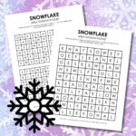 snowflake logic puzzles for winter.