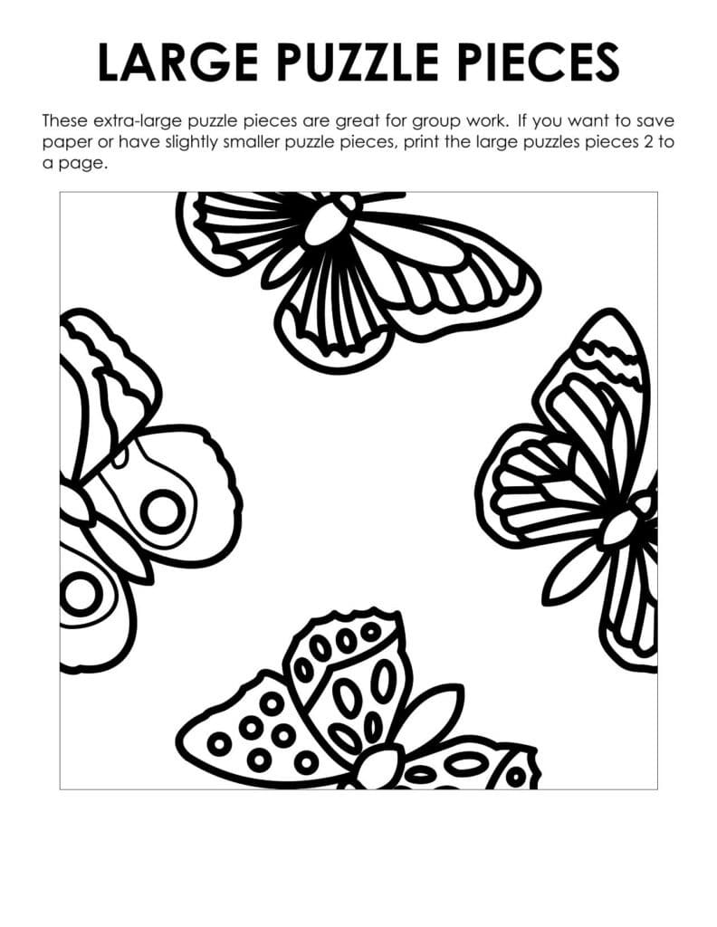 jumbo version of butterfly square edge matching puzzle.