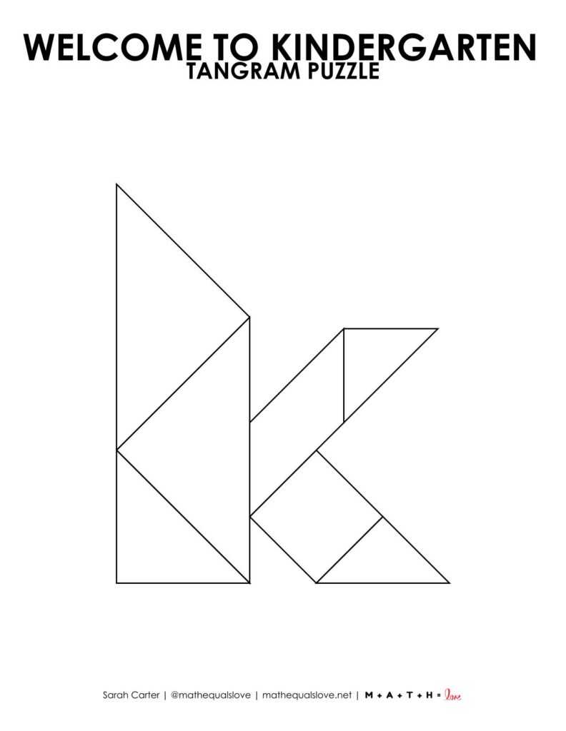 Welcome to Kindergarten Tangram Puzzle Solutions Page. 