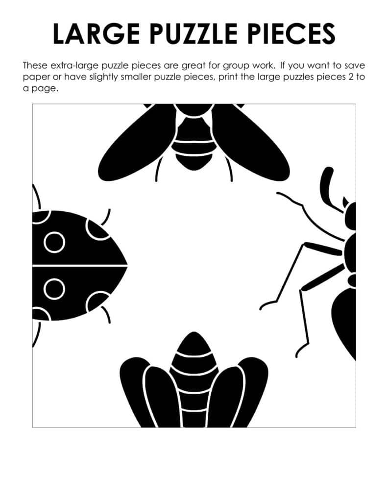 jumbo version of insect edge matching puzzle. 