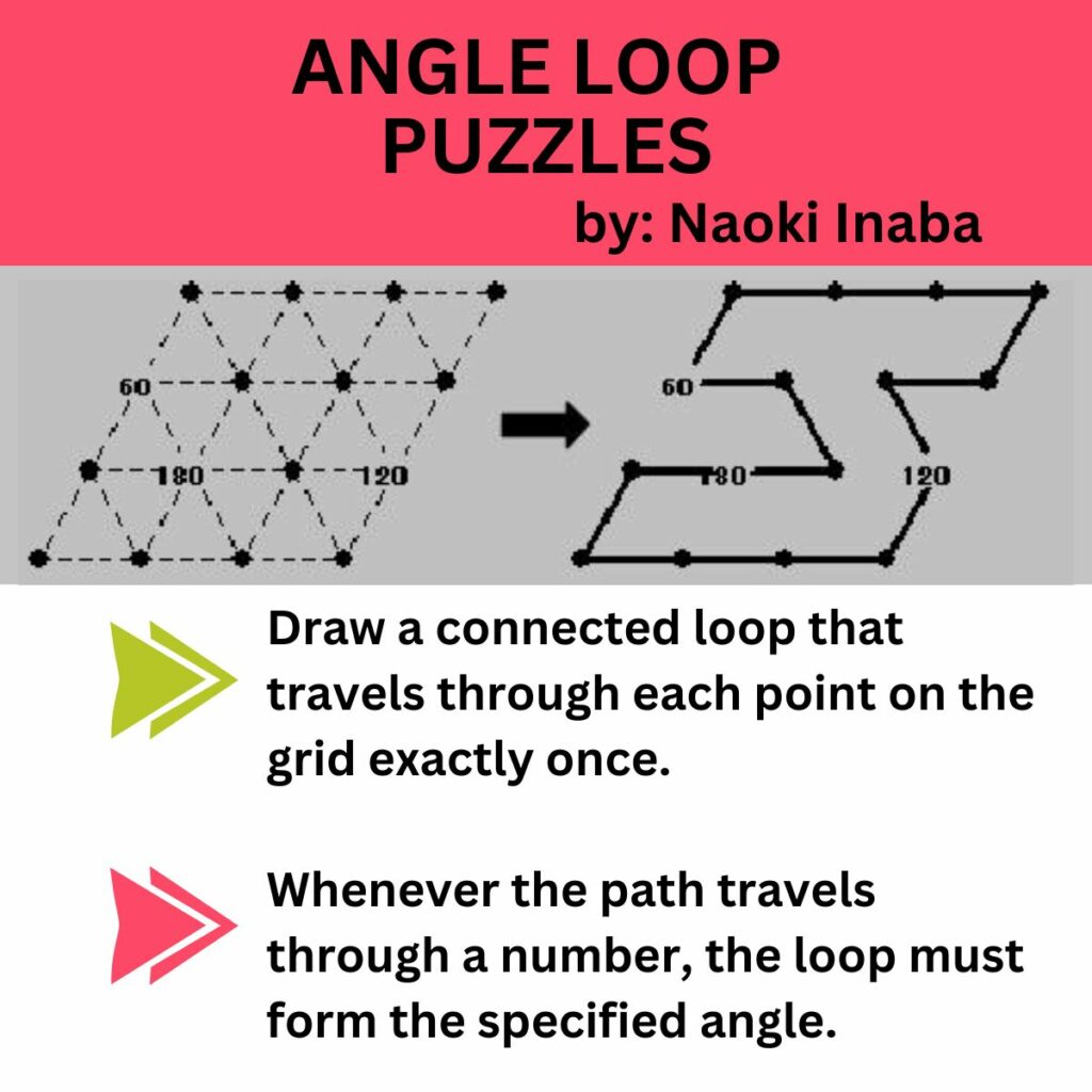 angle loop puzzles by naoki inaba. 