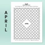 april hidden word puzzle.