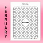 february hidden word puzzle.