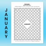 january hidden word puzzle.