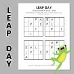 leap day latin square logic puzzle.