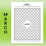 march hidden word puzzle.
