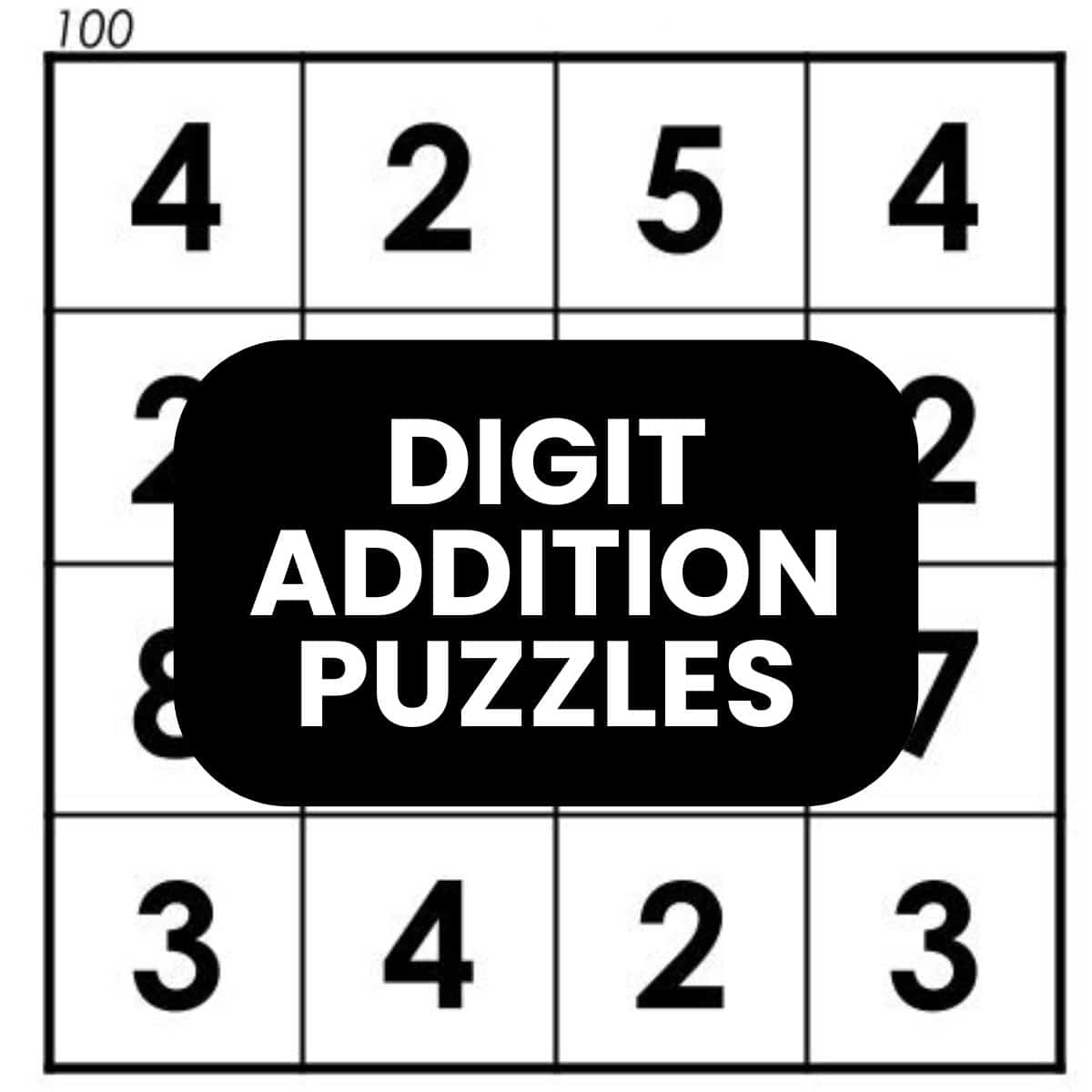 digit addition logic puzzles free printable pdf.