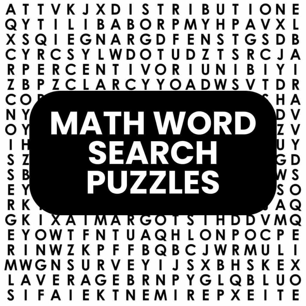 math word search puzzles - free printable pdfs. 