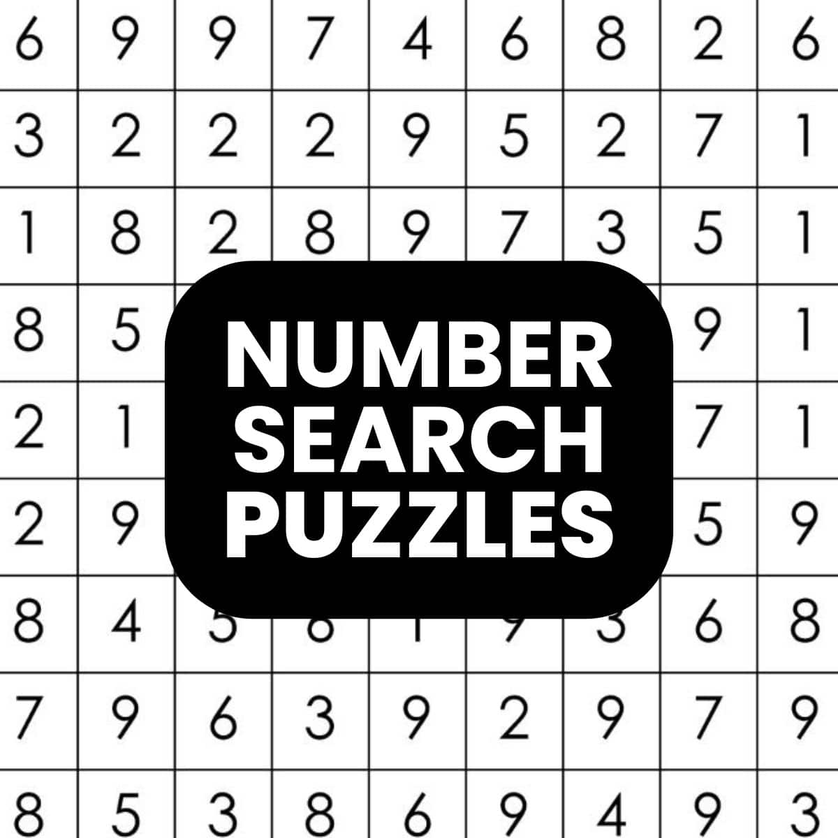 number search puzzles - free printable pdf number find puzzles.