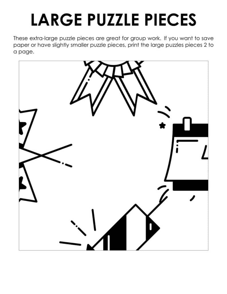jumbo pieces for 4th of july edge matching puzzle.