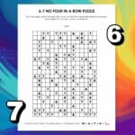 6-7 no four in a row logic puzzles.
