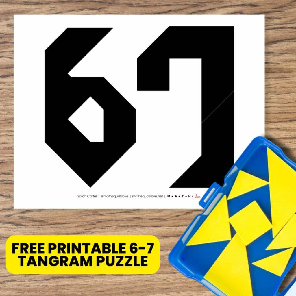 6-7 tangram puzzles free printable pdf. 