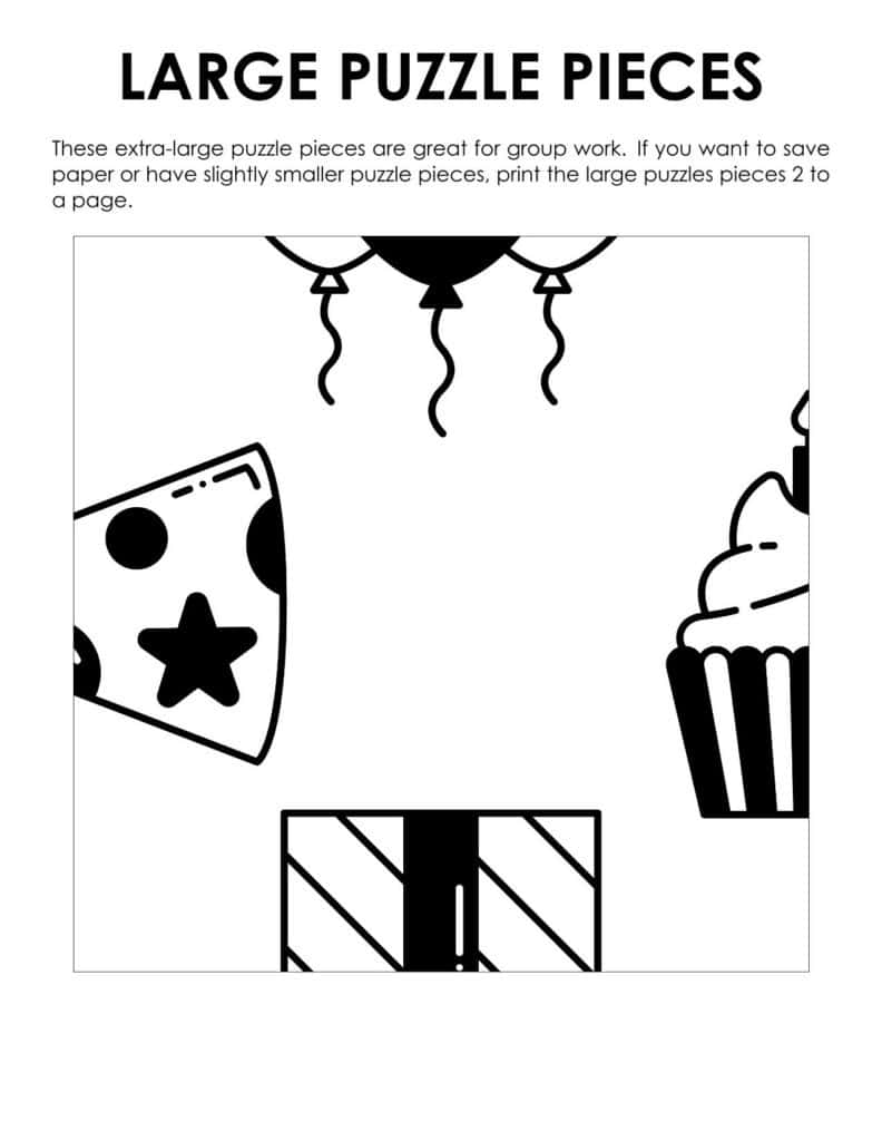 jumbo version of birthday edge matching puzzle.