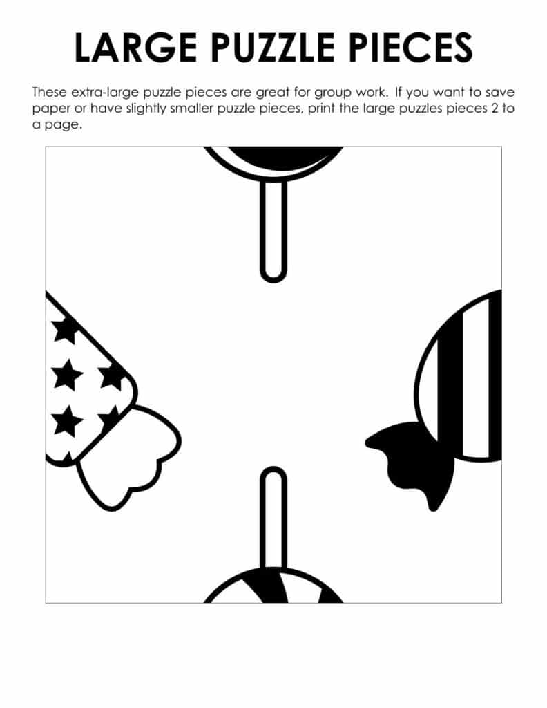 jumbo version of candy edge matching puzzle. 