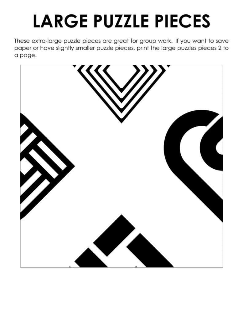 jumbo pieces for heart edge matching puzzle.