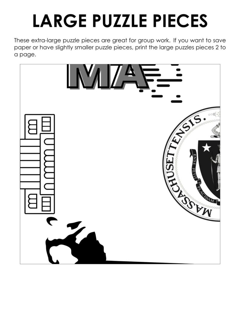jumbo puzzle pieces for massachusetts puzzle.