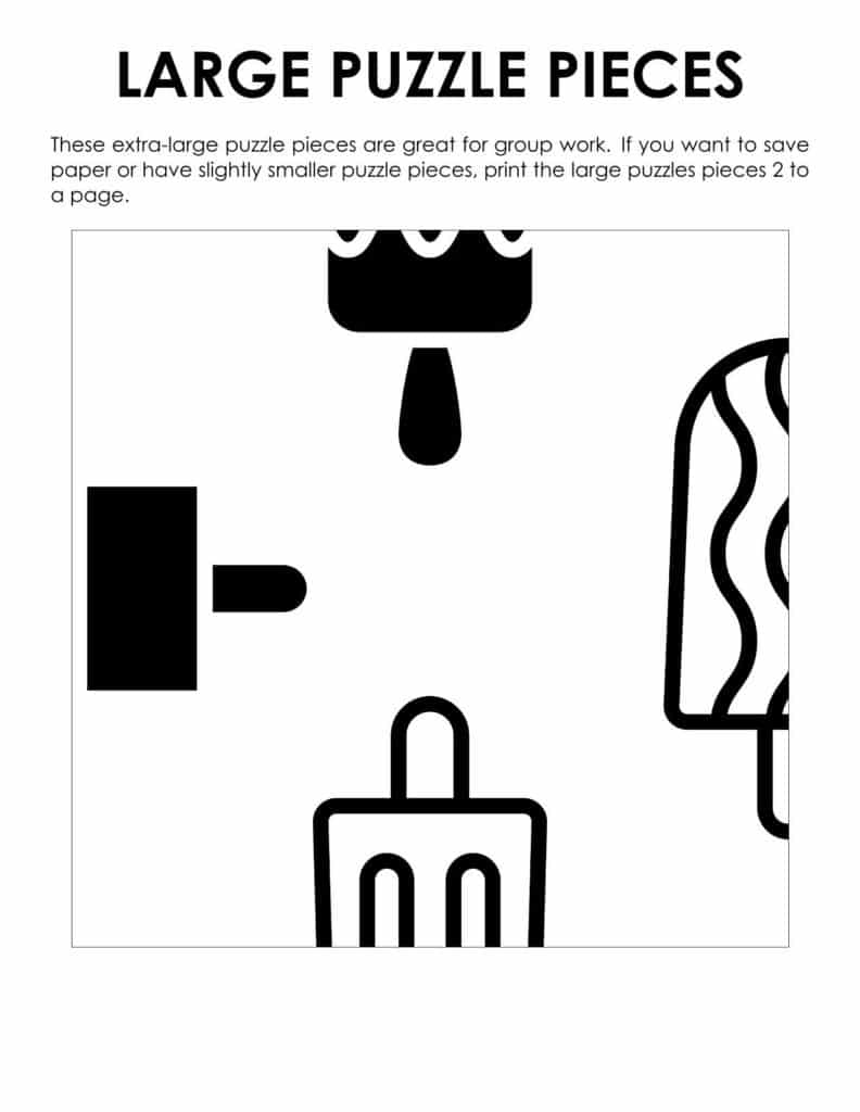 jumbo pieces for popsicle edge matching puzzle.