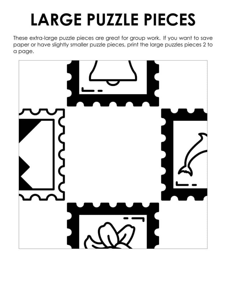 jumbo version of stamp edge matching puzzle.