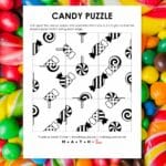 candy square edge matching logic puzzle for halloween.