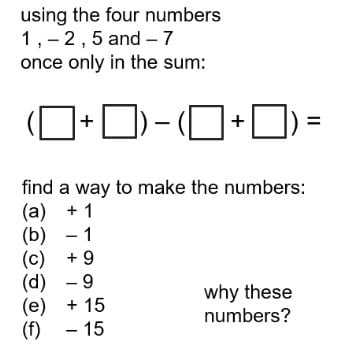 don steward integer placing puzzle. 