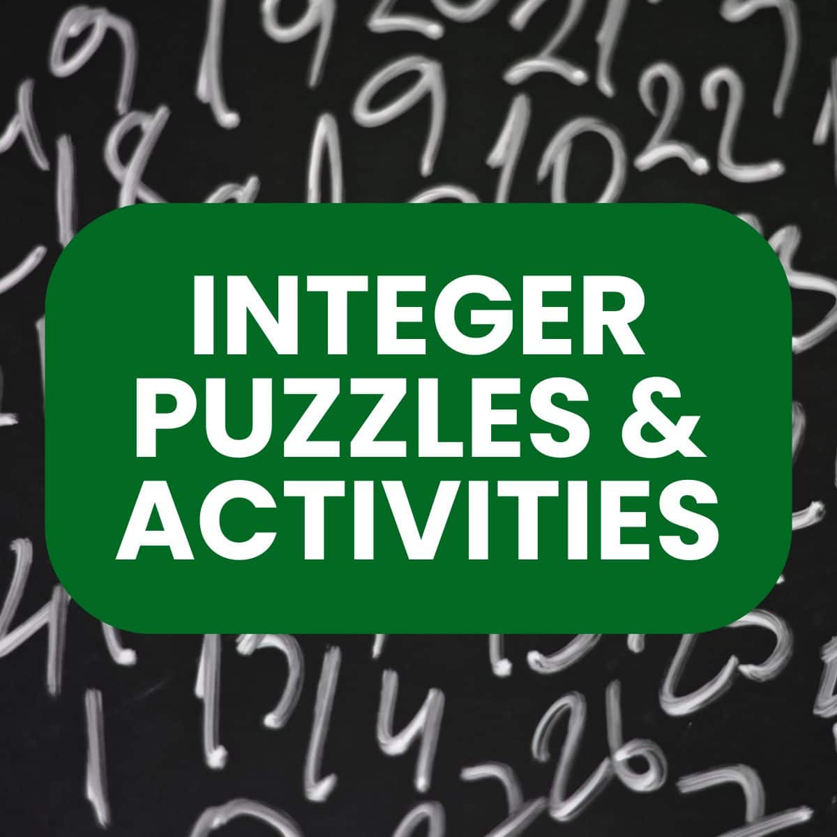 free printable integer activities and puzzles for math class.
