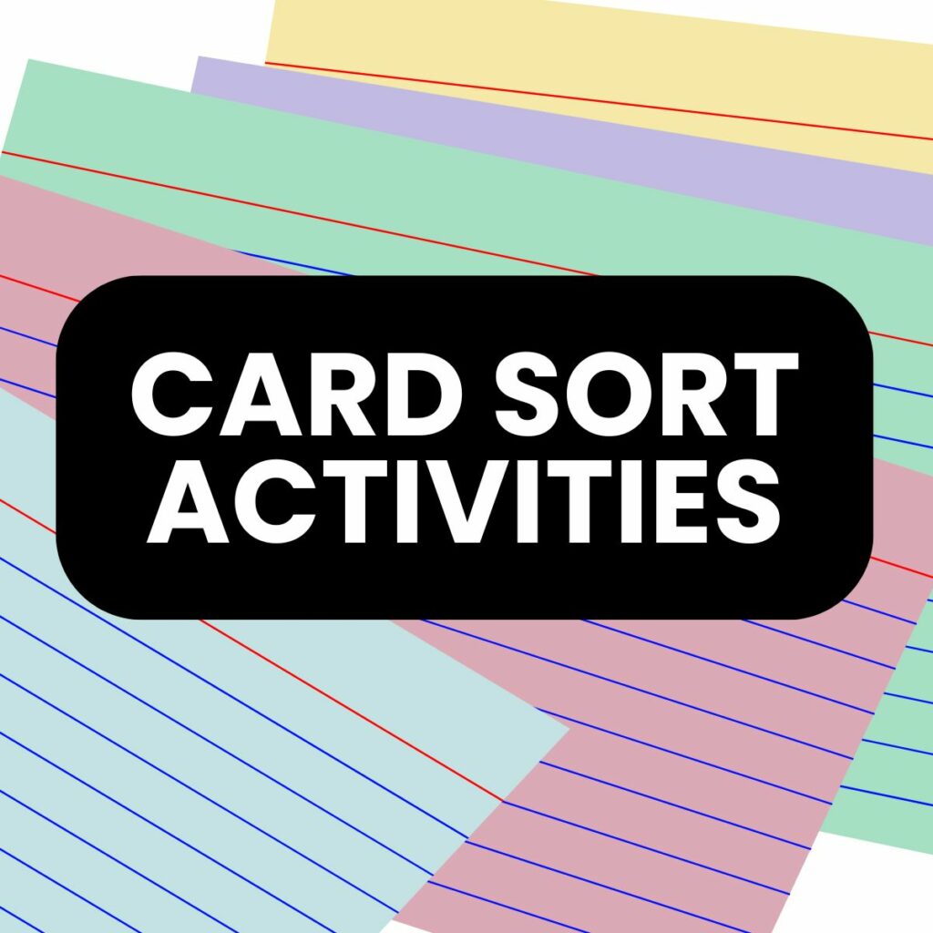 math and science card sort activities free printable pdf. 