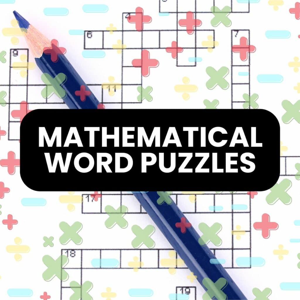 mathematical word puzzles free printable pdf files. 