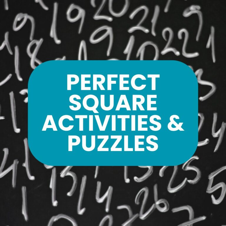 perfect square activities and puzzles.
