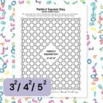 Perfect Square Day Hidden Word Puzzle.