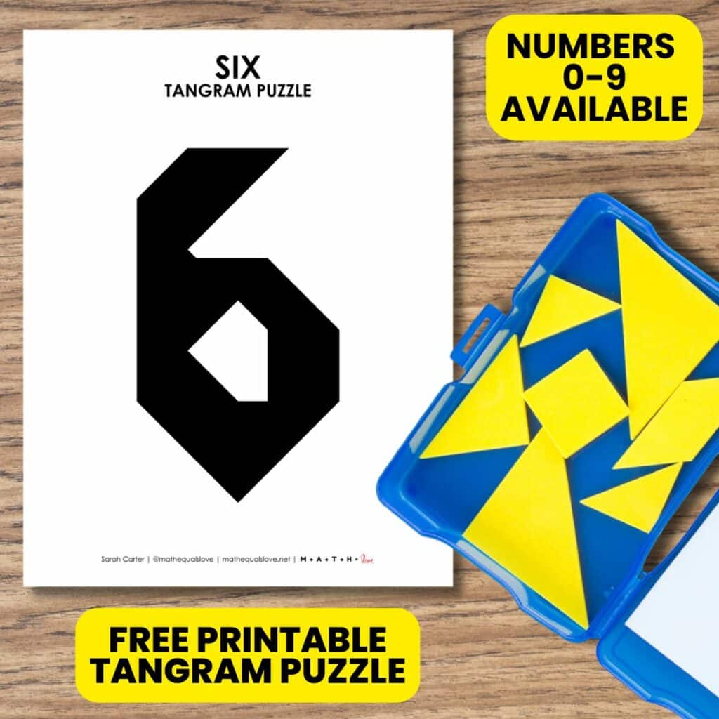 tangram puzzle number six. 