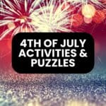 4th of july printable puzzles and activities.