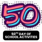 50th day of school activities and puzzles for the classroom.