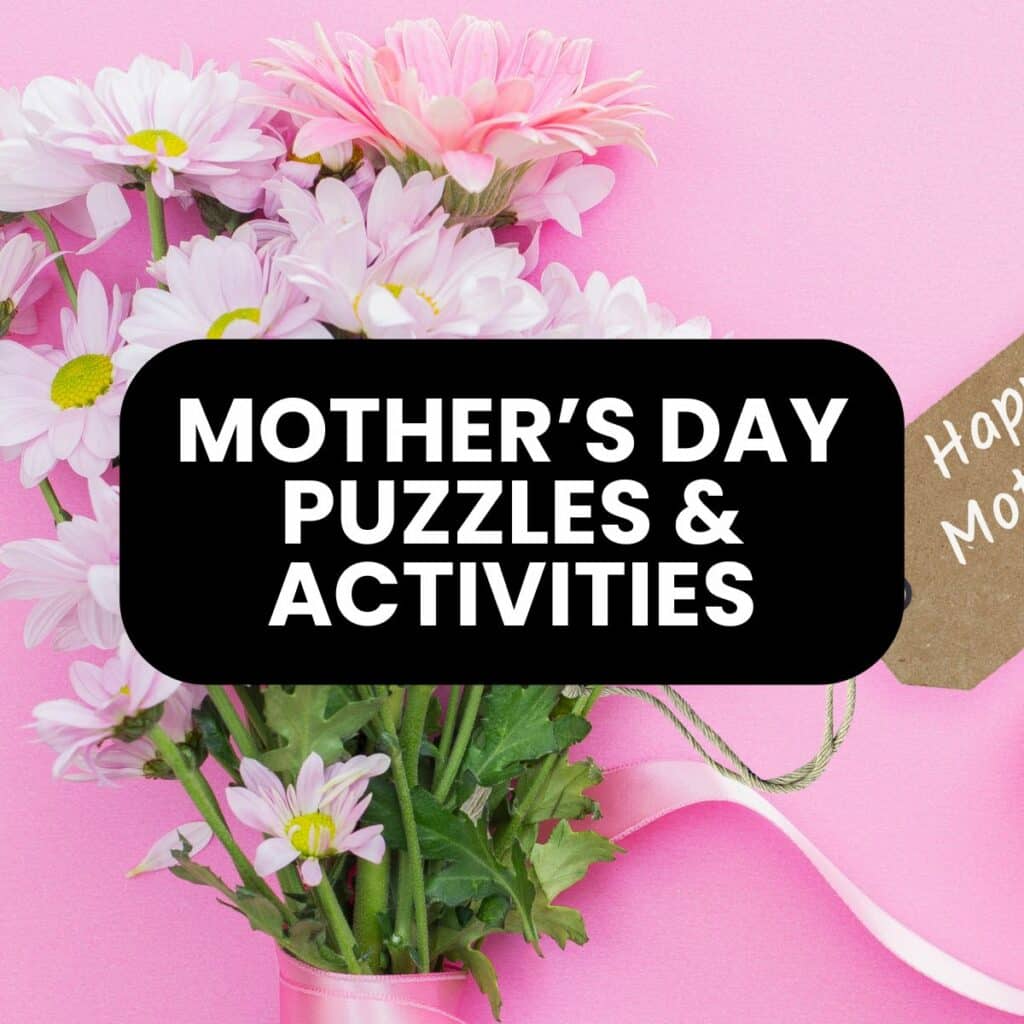 mother's day free printable puzzles and activities.