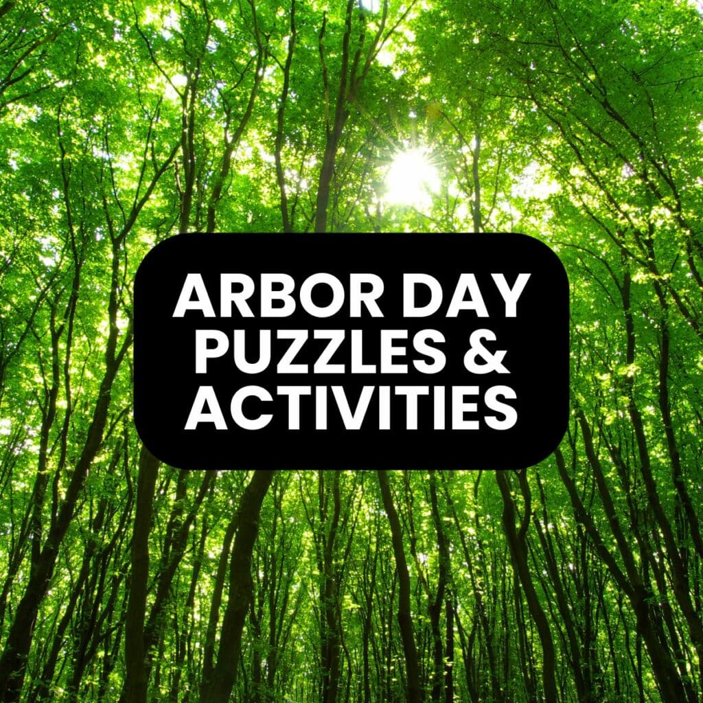 arbor day puzzles and activities.