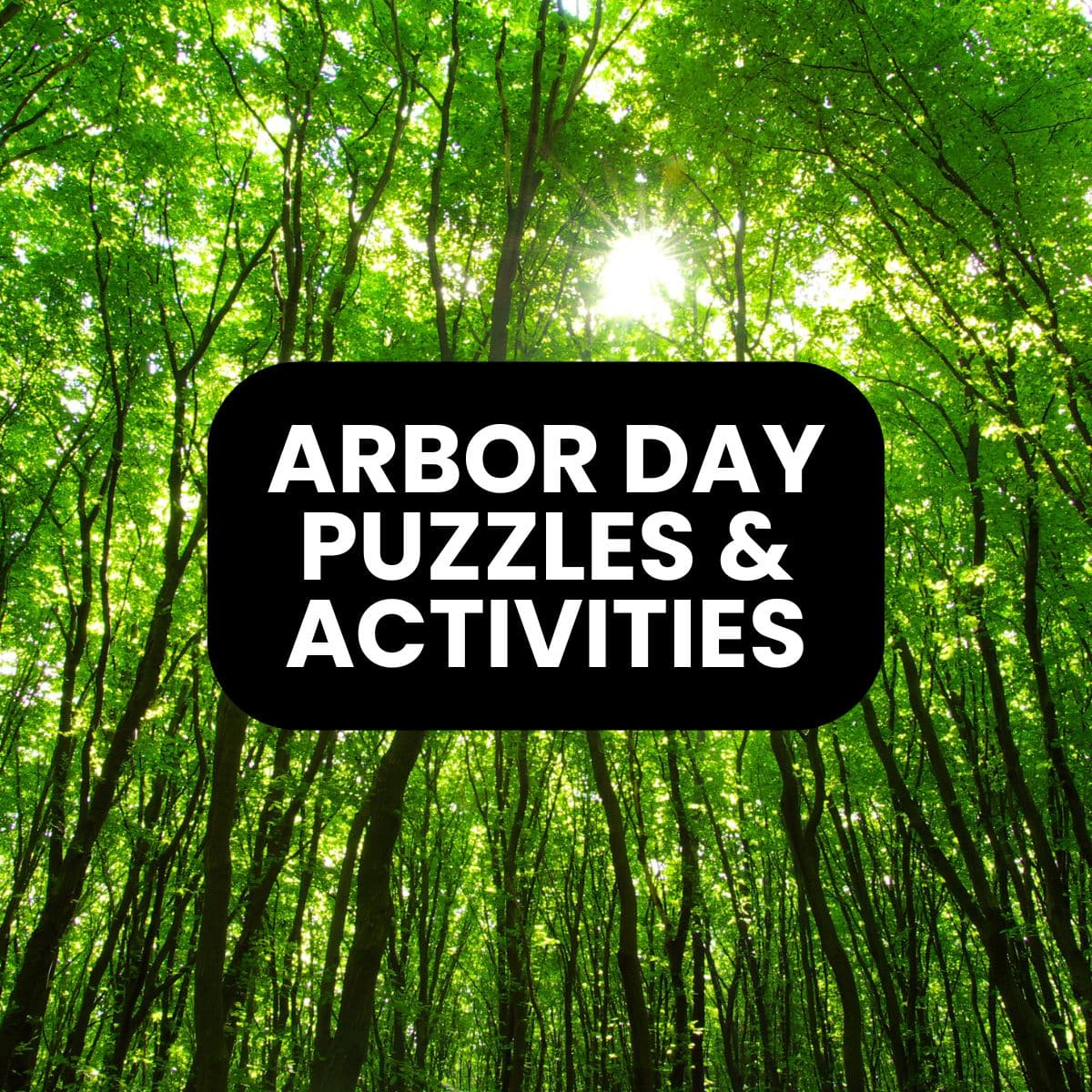 arbor day puzzles and activities.