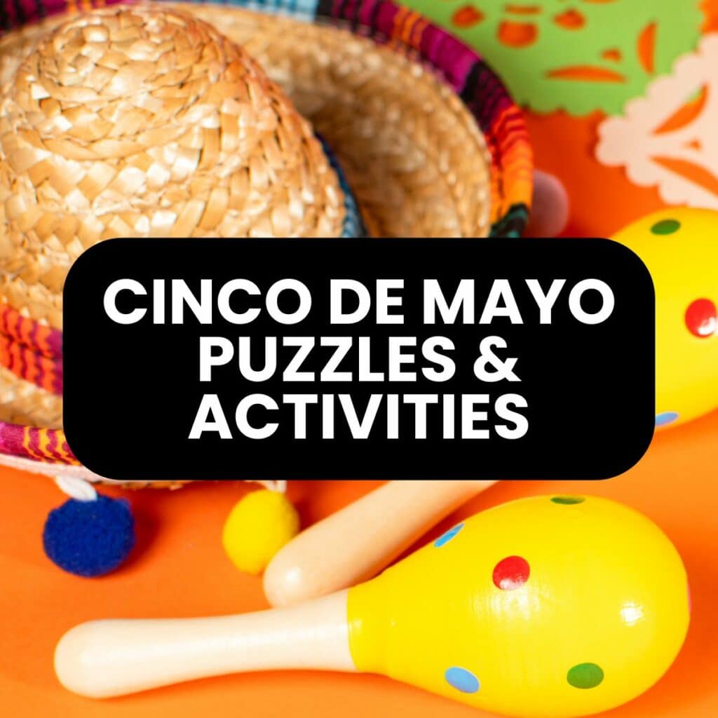 cinco de mayo puzzles and activities. 