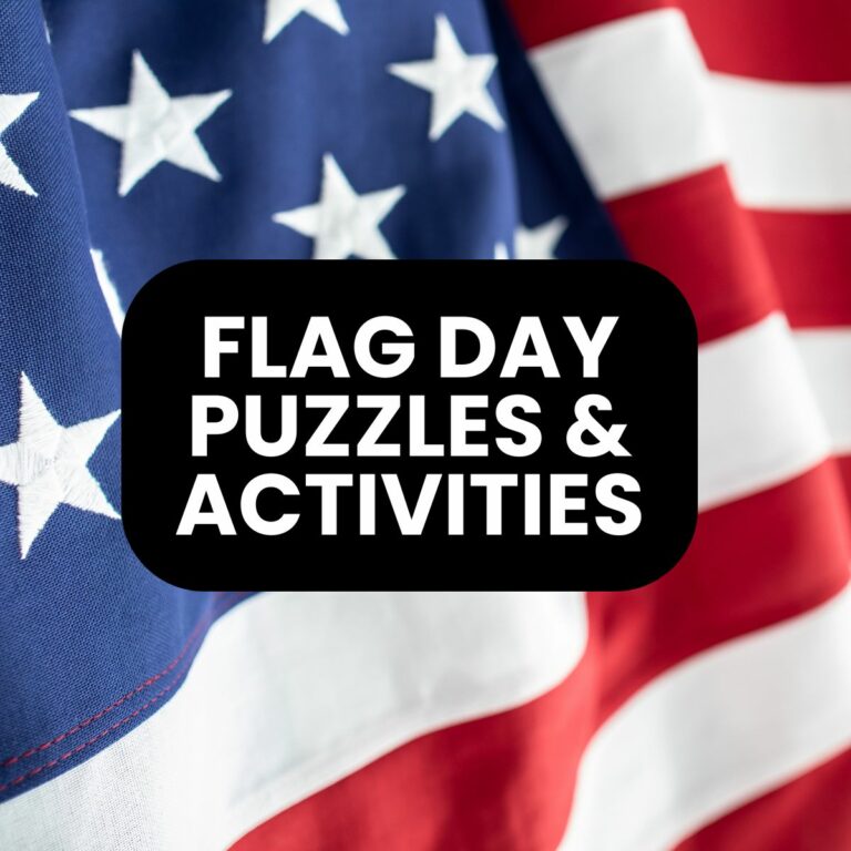 flag day puzzles and activities.