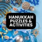 hanukkah puzzles, activities, and games - free printable pdf.