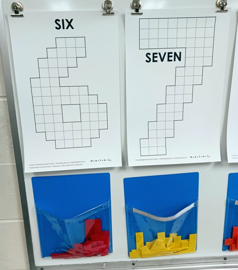 six seven 6-7 pentominoes puzzles.