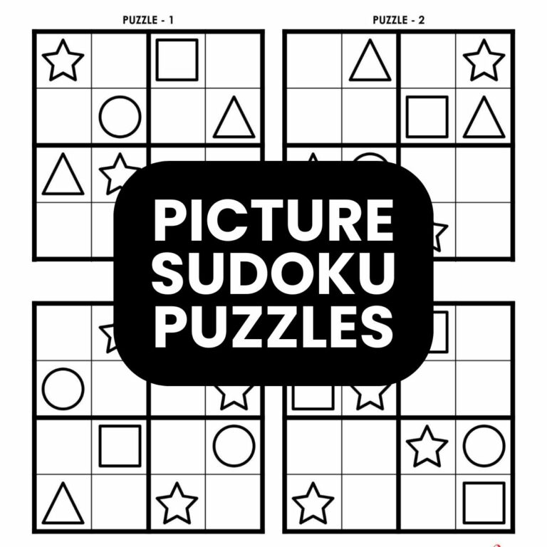 picture sudoku puzzles free printable pdf.