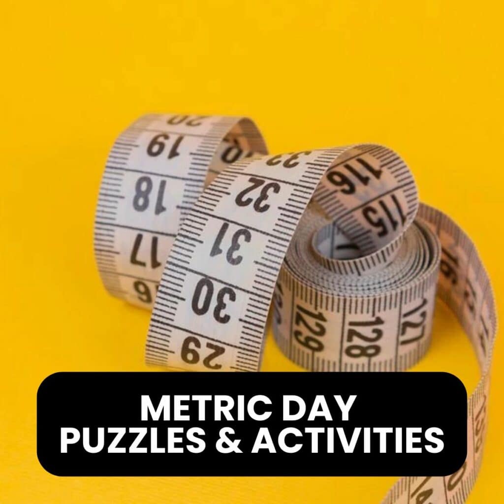 metric day puzzles and activities for october 10th. 