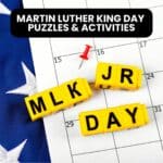 martin luther king jr day puzzles and activities.