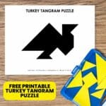 thanksgiving turkey tangram puzzle free printable pdf.